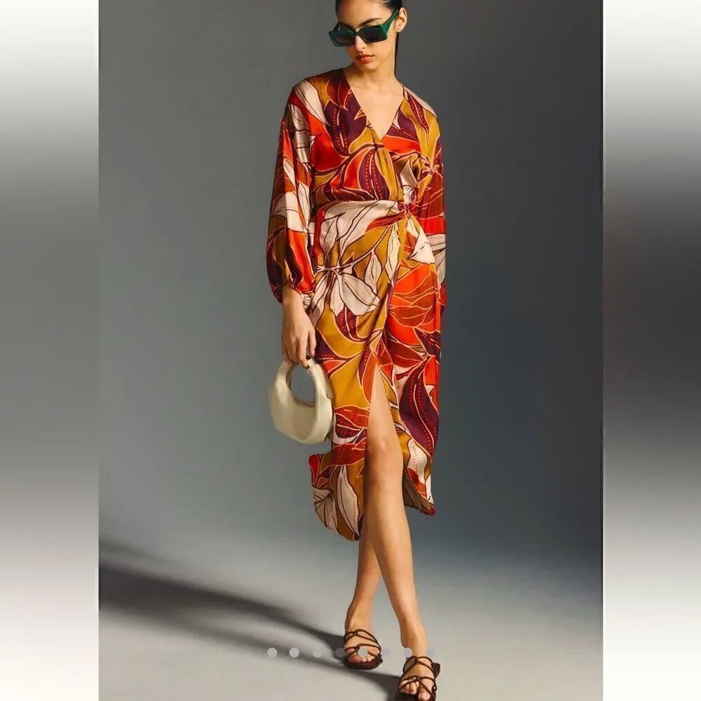 ByโAnthropologieโprintedโwrapโdressโNWT